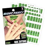 Savvi - 144 Manic Panic: Electric Lizard Nail Tattoos: Great for Parties and Everyday Wear, Gifts for Teens and Adults, Made in the USA [6 sheets, 144 count]