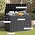 Trygoal 45 Gallon Outdoor Storage Box, Waterproof Resin Deck Box with Side Handles, Lockable Outdoor Bench for Indoor & Outdoor Use, Storage Bin for Patio Cushions, Garden Tools, Black