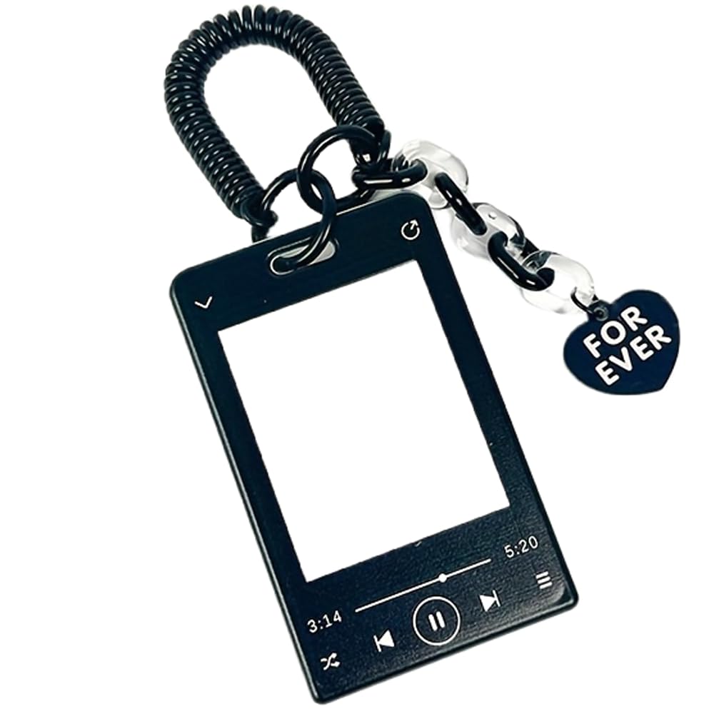 Amazon.com : Black Acrylic Kpop Photocard Holder Music Heart ID