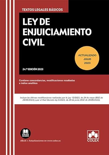 Ley de Enjuiciamiento Civil: Contiene concordancias, modificaciones resaltadas e índice analítico (Textos legales básicos)