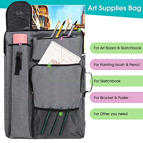 In.di&In.we Art Portfolio Case 18 X 24,Art Bags For Supplies Artwork/Poster Board/Project/Drawing Case.large Art Portfolio/Display Screen Carrying And Traveling #TOP2