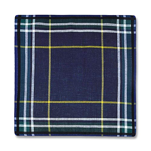 Zenssia Soft Men's Cotton Handkerchiefs With Assorted Color 6 Piece Gift Set #TOP2