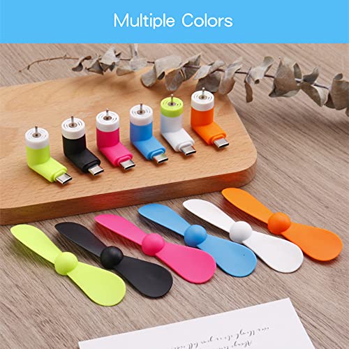 Nothers EXPDKN_B09LYW71XN Personal Mini Usb Fans For Cellphones - 4 Pack Portable Cell Phone Fan Small Pocket Fan Travel Fans Plug In Mobile Phones Fast Cooling For Type C Usb C Port Android Smartphones thumb #6