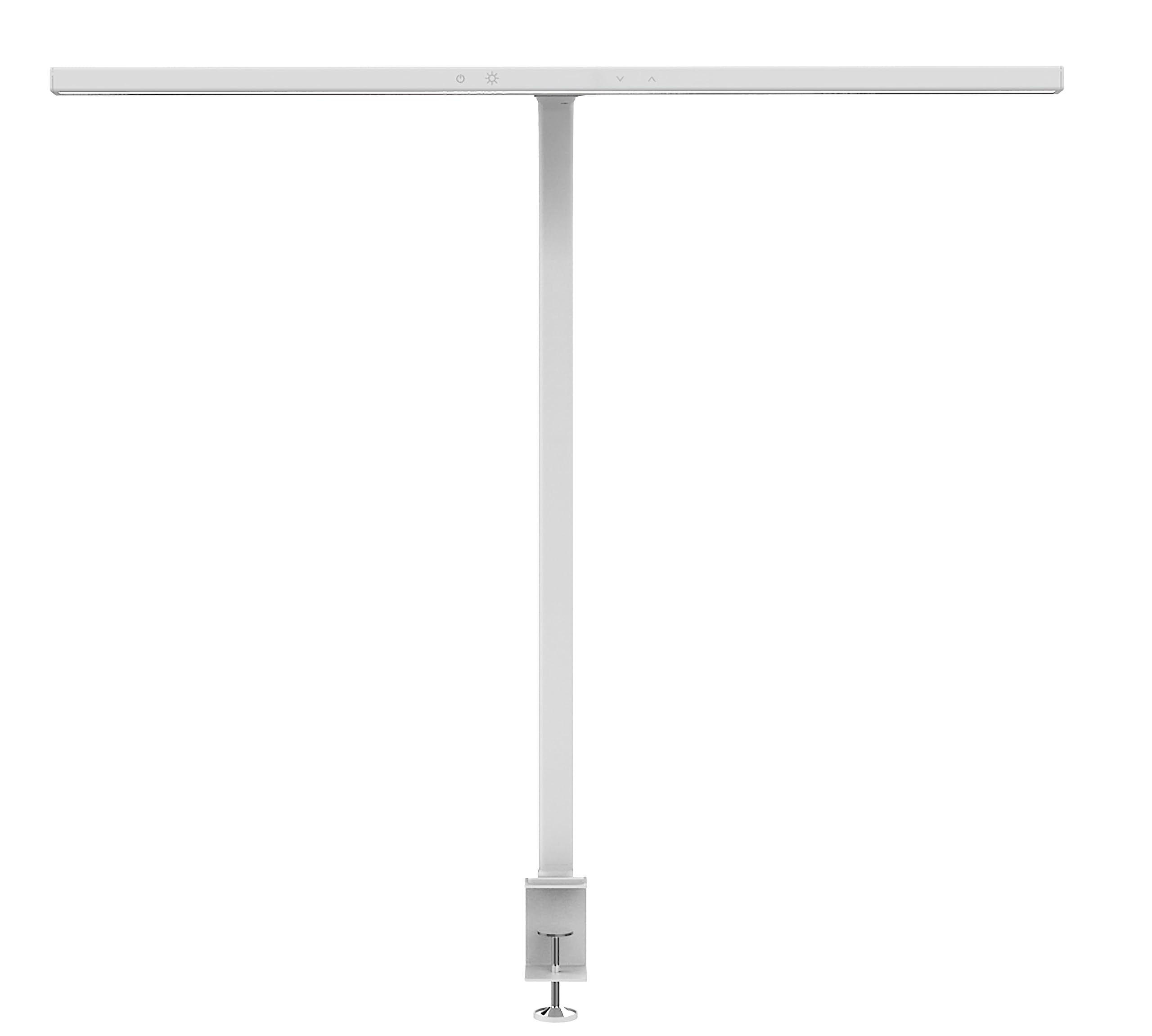 Unilux Lampa biurkowa LED Strata biała, możliwość ściemniania, czujnik jasności, zacisk
