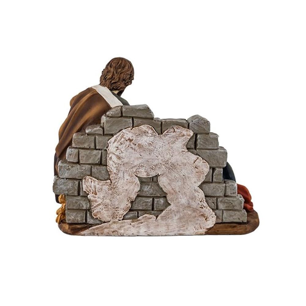 Misterio Navidad Belén Nacimiento monopieza 12 cm. Figura Virgen María dormida San José Niño