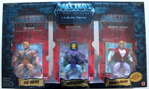 He Man Motu Commemorative Series Limited Edition 5 Pack w/ Prince Adam, He-man, Skeletor, Man-at-arms, and Beast Man
