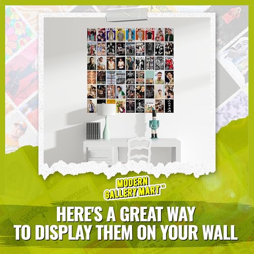 Image of Pack of 54 One Direction Wall Collage Kit Posters - 4 x 6 Inches Posters for Wall Decoration - Wall Art For Bedroom, Office, Living room, Dorm room - Glue Dots Included