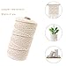 Produktbild naturliches Baumwolle Garn,Baumwollgarn Basteln,baumwollkordel weiß,Kordel DIY Handwerk,makramee garn(100M-2mm)