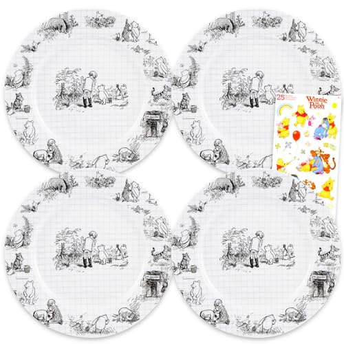 Disney Sketchbook Dinner Plate 4 Pack - Bundle 10.5