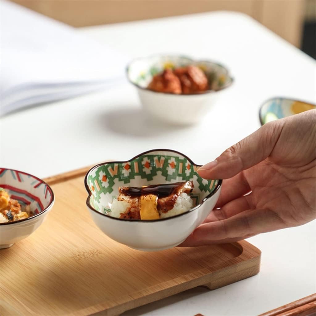 Plum Flower Dish Ceramic Small Household Soy Sauce Vinegar Seasoning Hot Pot Dipping Bowl Side Pickle Plate