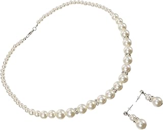 1 Conjunto Colar E Brinco Corrente Com Pingente De Pérola Colar De Pingente De Joias Femininas Conjunto De Colar De Pérolas Colar De Pérolas Colar De Pérolas De Água Doce Conjunto