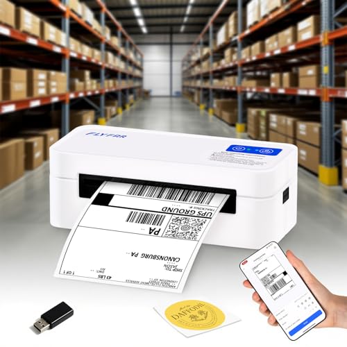 Commercial Bluetooth Multi-Size Label Printer Used by Professional Warehouses for