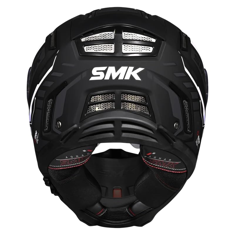 Image of SMK Agnar TEKTRON Full Face Dual Visor Helmet, ISI, DOT & ECE 22.06 Certified, Pinlock 30 Insert