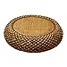 12 cm Wysokość Stołka Stołka Stołowa Poufny Medytacja Osmańska, Splot Rustic Podłogi Poduszki Japoński Okrągły Tatami, Tradycyjna Rattan Mata do wystroju domu (Color : Coffe, Size : 40cm/15.75'')