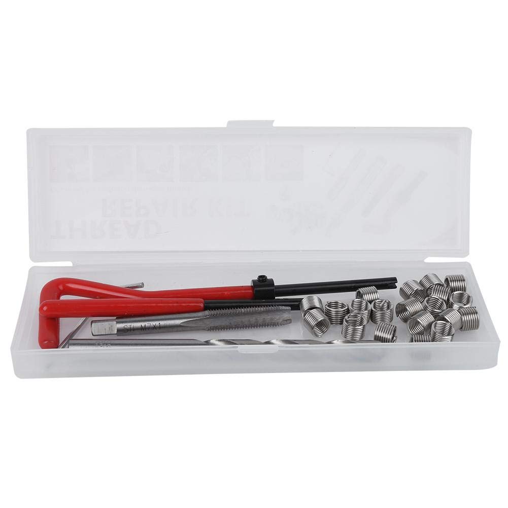 Kit De Réparation De Filetage M7 - 25 Pièces - Hélicoïdaux Et Outils Pour Restaurer Les Filets Endommagés