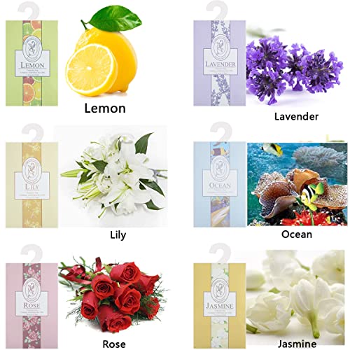 12 Pack Fragrance Sachet Bags, Natural Moth Repellent, Lavender Bags, Wardrobe Fresheners Hanging for Drawers Closets Rooms - Image 3