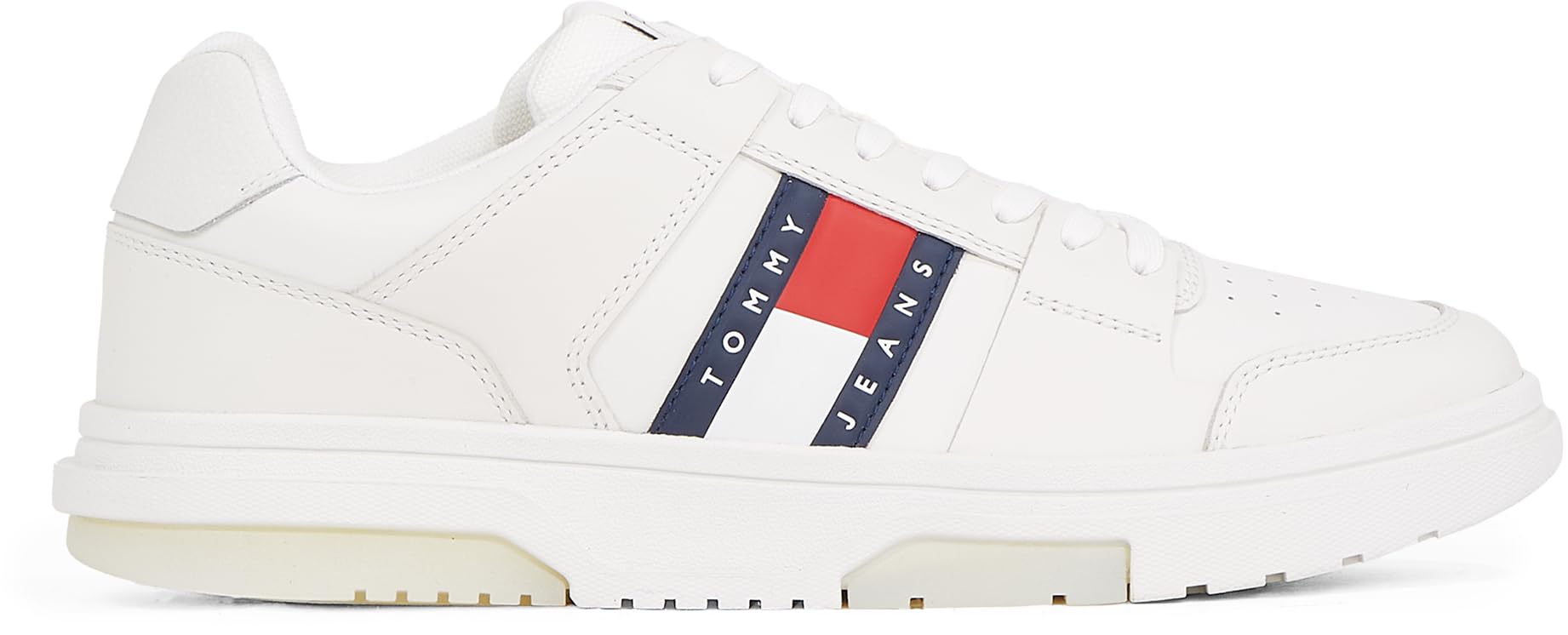 Tommy Jeans Uomo Sneakers Profilo Basso Brooklyn Essential in Pelle