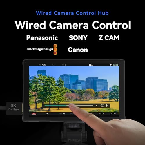 Image of Portkeys LH5C Camera Monitor 5.4 inch 800nits Field Monitor Wired Control for A7MV /A9II /A7SIII /A7MIV /A9M3 /A6700 /A7CII /FS5 /FS7 /FX2 /FX30 /FX6 /FX9 /PXW-Z200 /A1 /ZV-1 /ZV-E1, R5 /6 /7 /8, BS1H /BGH1 /GH5 /6 /7, etc
