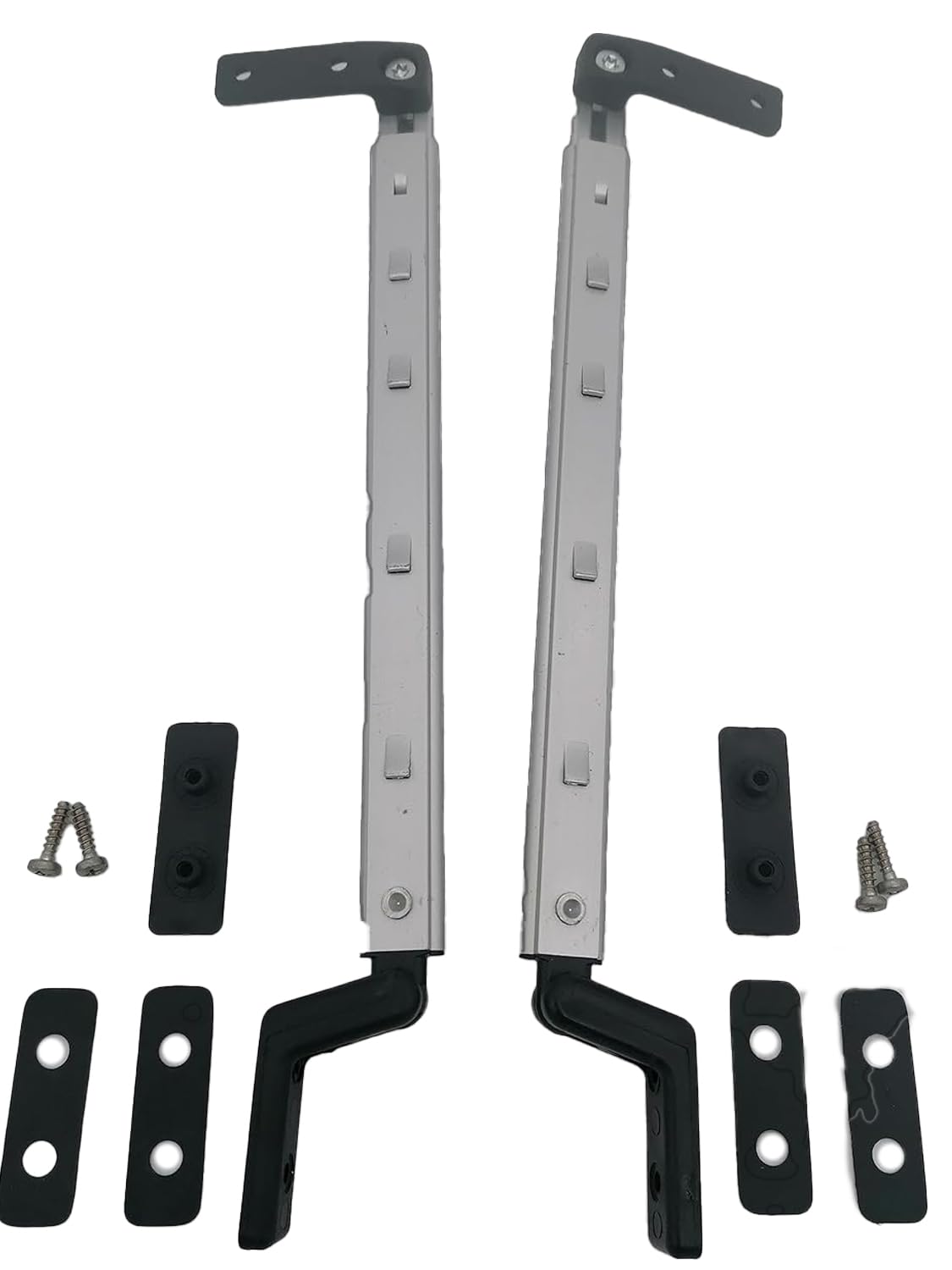 CR-MOESANCO® Kit Compases Derecho + Izquierdo para Caravana, Brazo para Ventana Autocaravana Soporte Sujeción Soporte Elevación sin Cierre (275mm)