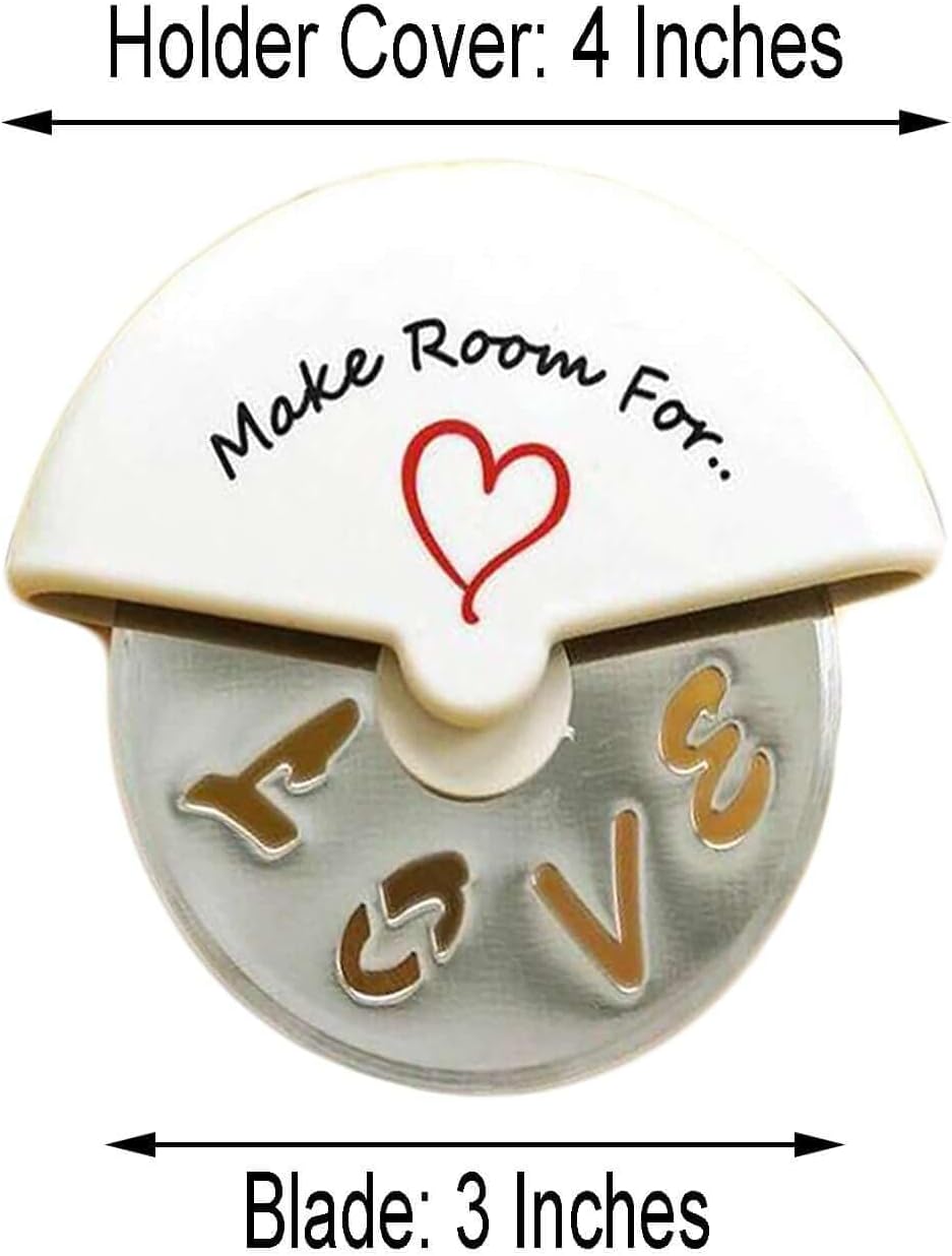 Efavormart Make Room for Love Pizza Cutter in Cute Favor Box- Lot of 25