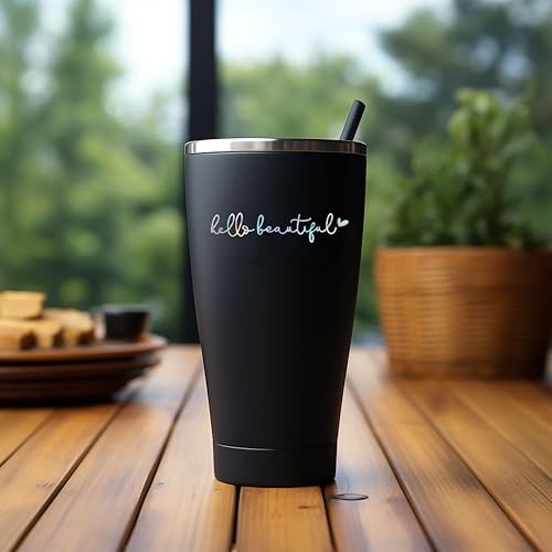 Vista 194 de 3 calcomanías con texto “Hello Beautiful” para espejo retrovisor, decoración de vinilo, accesorios para regalar para el auto, decoración para mujer