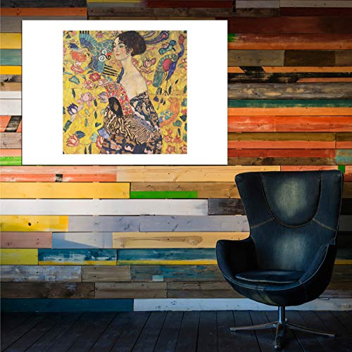 Affiche encadrée Gustav Klimt jaune petite taille Spiffing Prints - 6