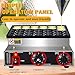 110V Commercial Mini Dutch Pancake Maker,36PCS Mini Pancake Maker Machine,Dutch Poffertjes Grill,Stainless Steel, Non stick,Breakfast，Snacks, Desserts, Restaurants, Cafes.