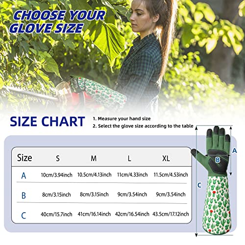 Schwer NO.L010 Long Gardening Gloves For Women,Rose Pruning Gloves thumb #5