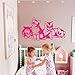 Vcnhln Dekorative Vinyl Kätzchen Wandaufkleber Katze Wandtattoo Tier Aufkleber110cm x 58cm