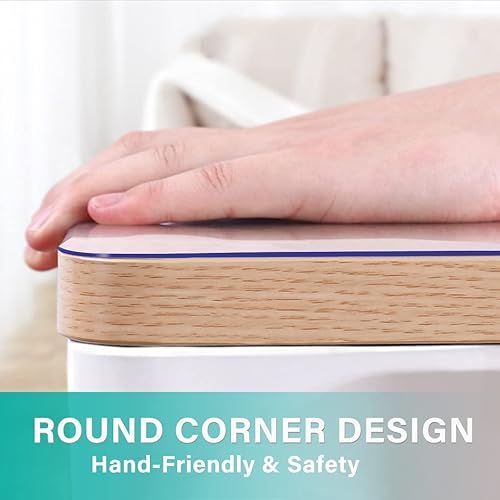 Miniatura 9 de AimerGro Protector de mesa transparente de 24 x 36 pulgadas de grosor de vinilo de plástico para mesa, tapete de escritorio transparente para