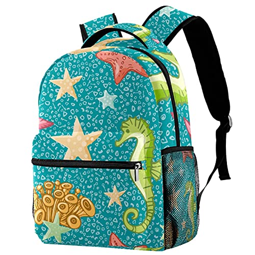 Sac à dos de voyage monde de la mer pour enfants avec porte-bouteille