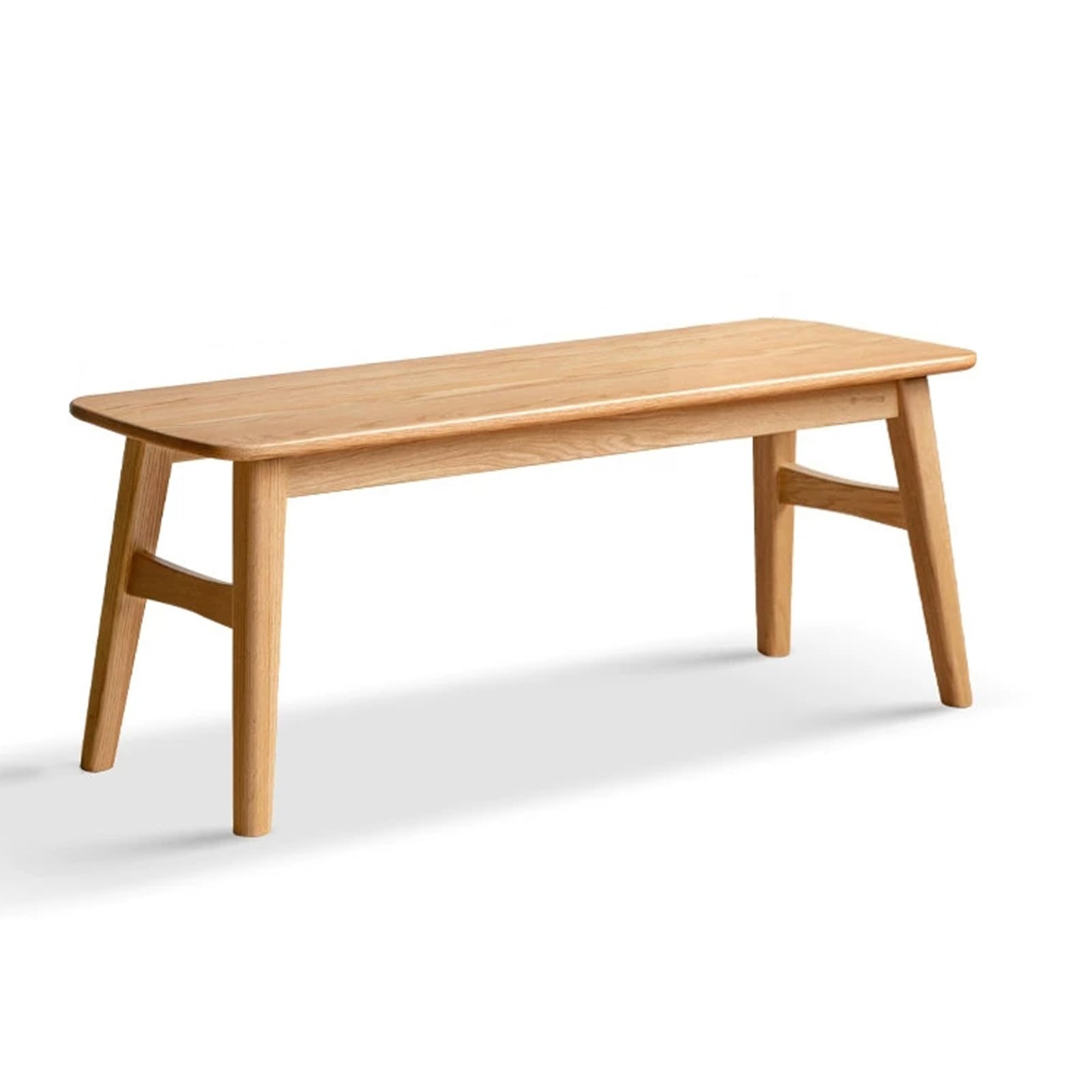 Banc de salle à manger, banc en bois, banc d'entrée avec coin arrondi, banc en bois de ferme, barre transversale renforcée, bancs de table, banc de table de cuisine, robuste et stable(160cm/6