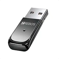 Adaptador Receptor Bluetooth USB para Som Automotivo, com Microfone Embutido, 3,6 cm, Acabamento Metálico Premium, compatível com som de carro, AD-215