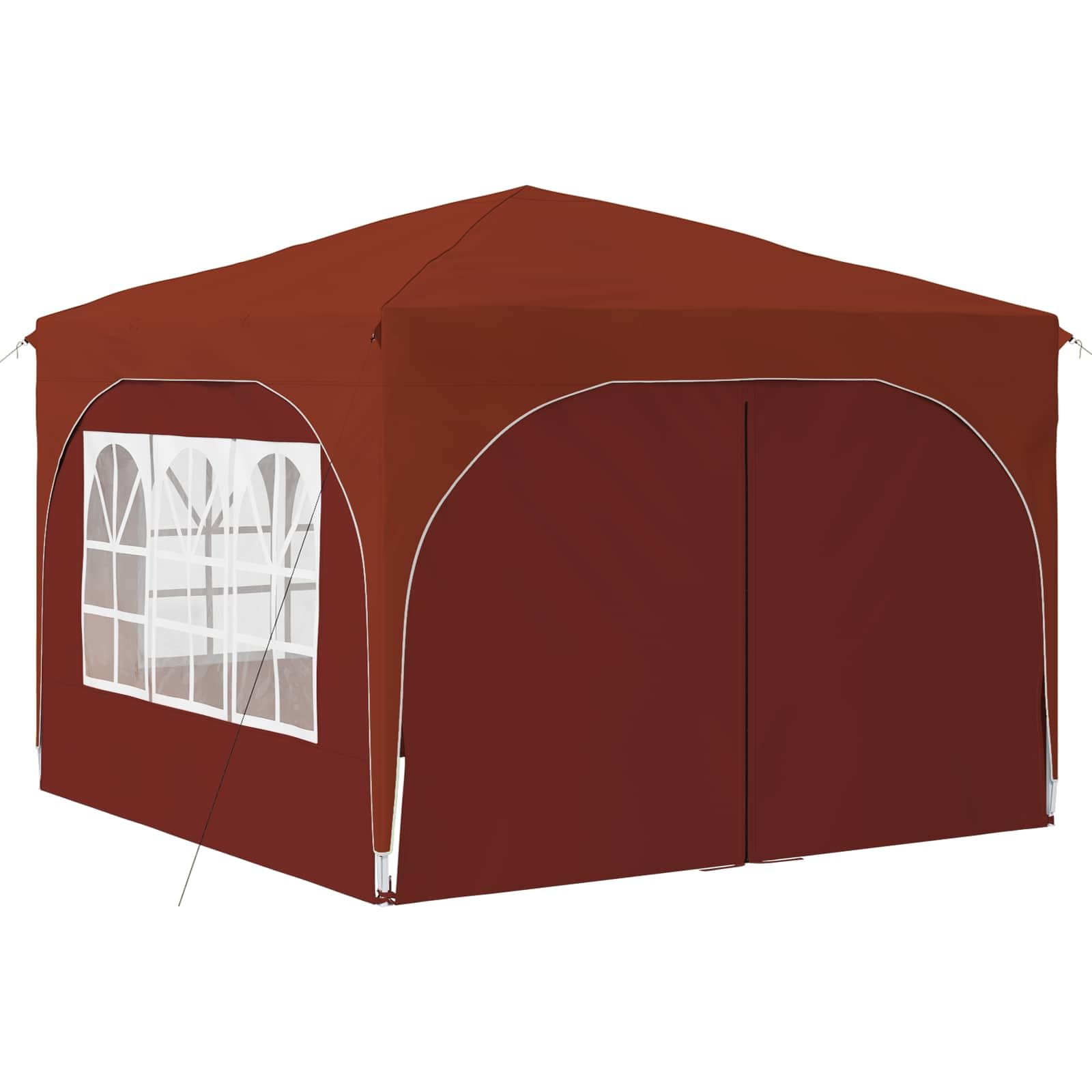 Zasłona Pop Up 290 x 290 x 245 cm terakota ze ścianami