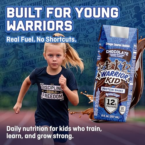 Image of Jocko Fuel Warrior Kid Grass Fed Protein Shake, Chocolate 8.25oz | 12 Pack