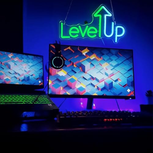 Image of LED Game Sign Game Zone Neon Signs Gaming Room Wall Art Decor Man Cave Lights Signs Gamer Home Bedroom Decoration USB Powered Brightness Adjustable