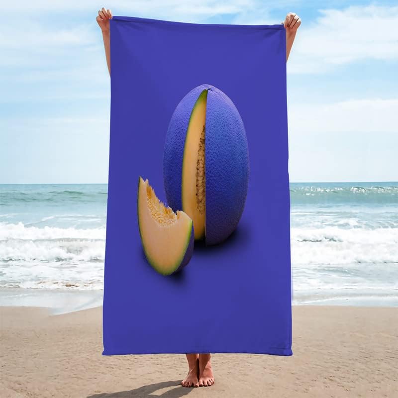 Syhi Mdse Blue Hammer - Toalla de playa colgante de microfibra para niños, toalla de playa de secado rápido, sin arena, toalla de playa ligera y