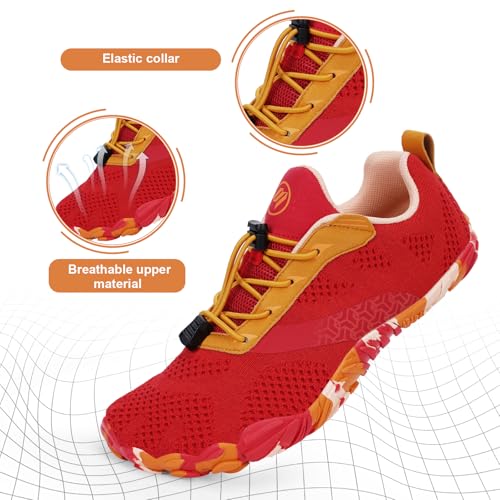 Image of Hike Barefoot Shoes, Pro Barefoot Shoes Women Men, Athletic Hiking Minimalist Water Shoe Breathable Quick Dry Zero Drop Trail Running Shoe with Non-Slip Sole & Wide Toe Box