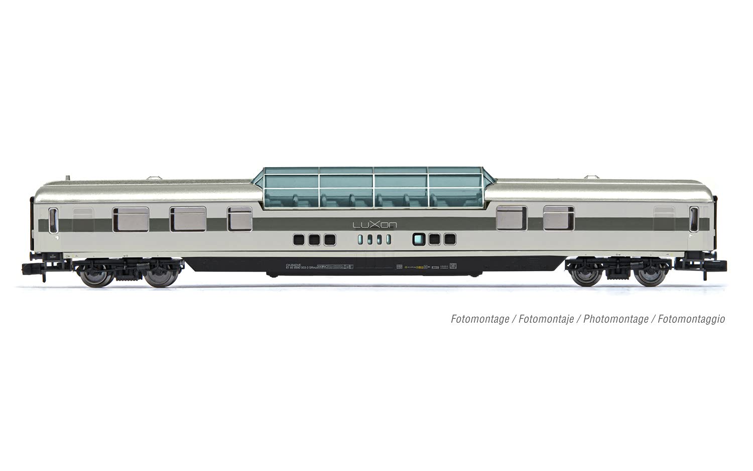 Arnold - RailAdventure, wagon kopułowy, szare barwy, okres VI