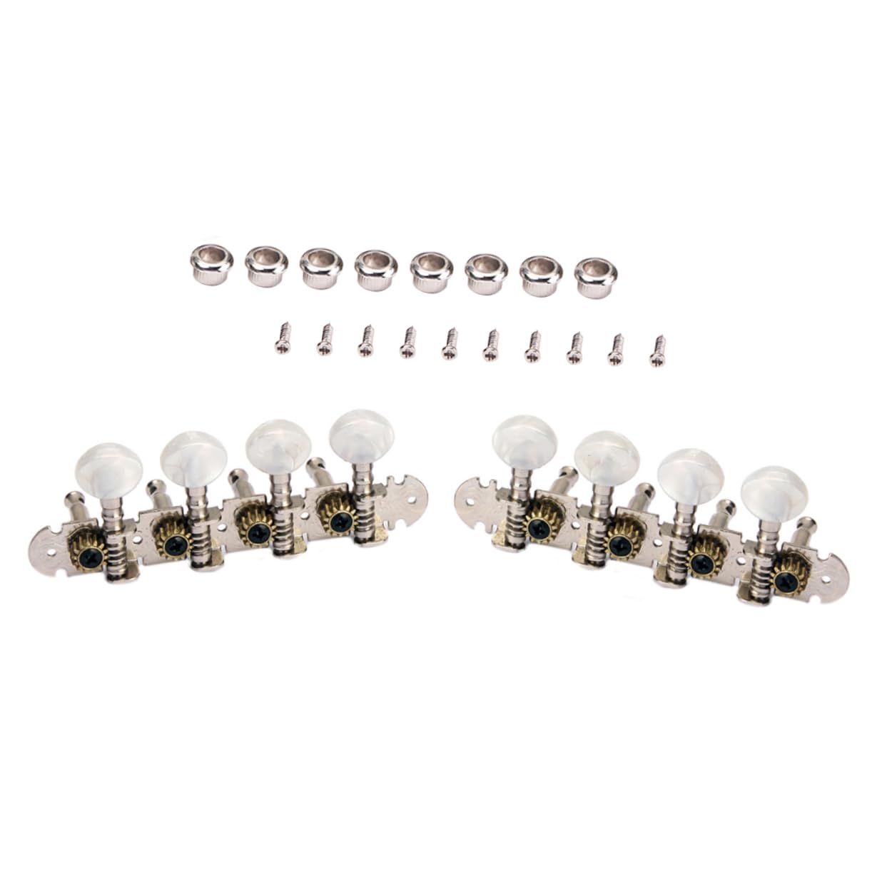 BESPORTBLE 2pcs Mica Color Guitar Machine Heads Tuning Pegs for Electric Guitar Durable Replacement Tuner Keys with Round Button Design Essential Accessory for Improved Sound