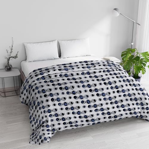 Trapunta Invernale Imbottita Letto Matrimoniale 250x245cm DoubleFace BASIC fantasia OPTICAL, Made in Italy - Piumino Reversibile in morbida Microfibra 200gr/mq - Piumone Lavabile in Lavatrice