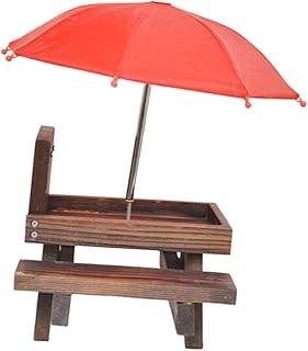 GANAZONO 1 Set Squirrel Feeder Window Bird Feeders Hummingbirds Feeders Wooden Bird Feeder Mini Picnic Mini Stand Tray Bird Feeder Wooden Corn Feeding Rack Squirrel Peanut Feeder Corn Bench