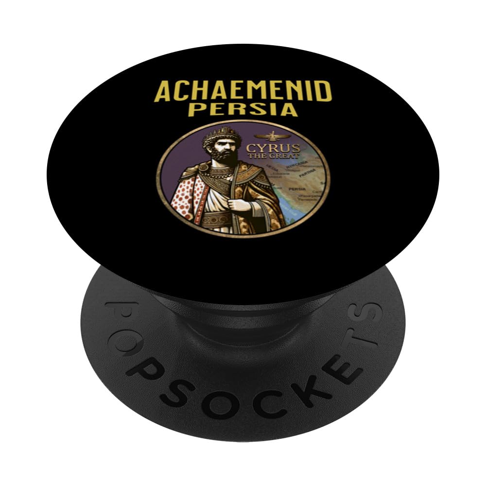 Cyrus the Great Achaemenid Persia Zoroastrianism PopSockets Swappable PopGrip, Black