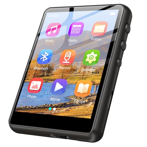 128GB MP3 Player - Portable MP3 Player with Bluetooth 5.3, Portable Music Player with FM Radio, Voice Recorder, Pedometer, Mini Design Ideal for Sport