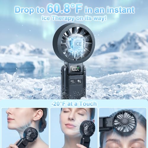 Husdensky Pro Handheld Portable Fan Cooling 3-in-1 Hand, Desk, Neck & Fan - image 2