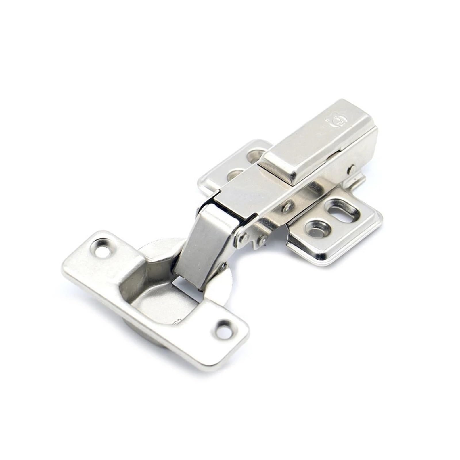 Hinge Rustless Iron Hydraulic Hinge Iron Core Damper Buffer Cabinet Cupboard Door Hinges Soft Close Furniture Hardware (Color : Full Overlay)