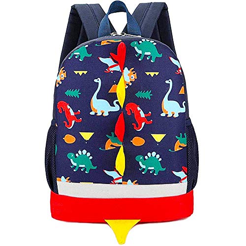 BETOY Mochila Infantil de Dinosaurios para Niños Guarderia Escolar  Azul Oscuro