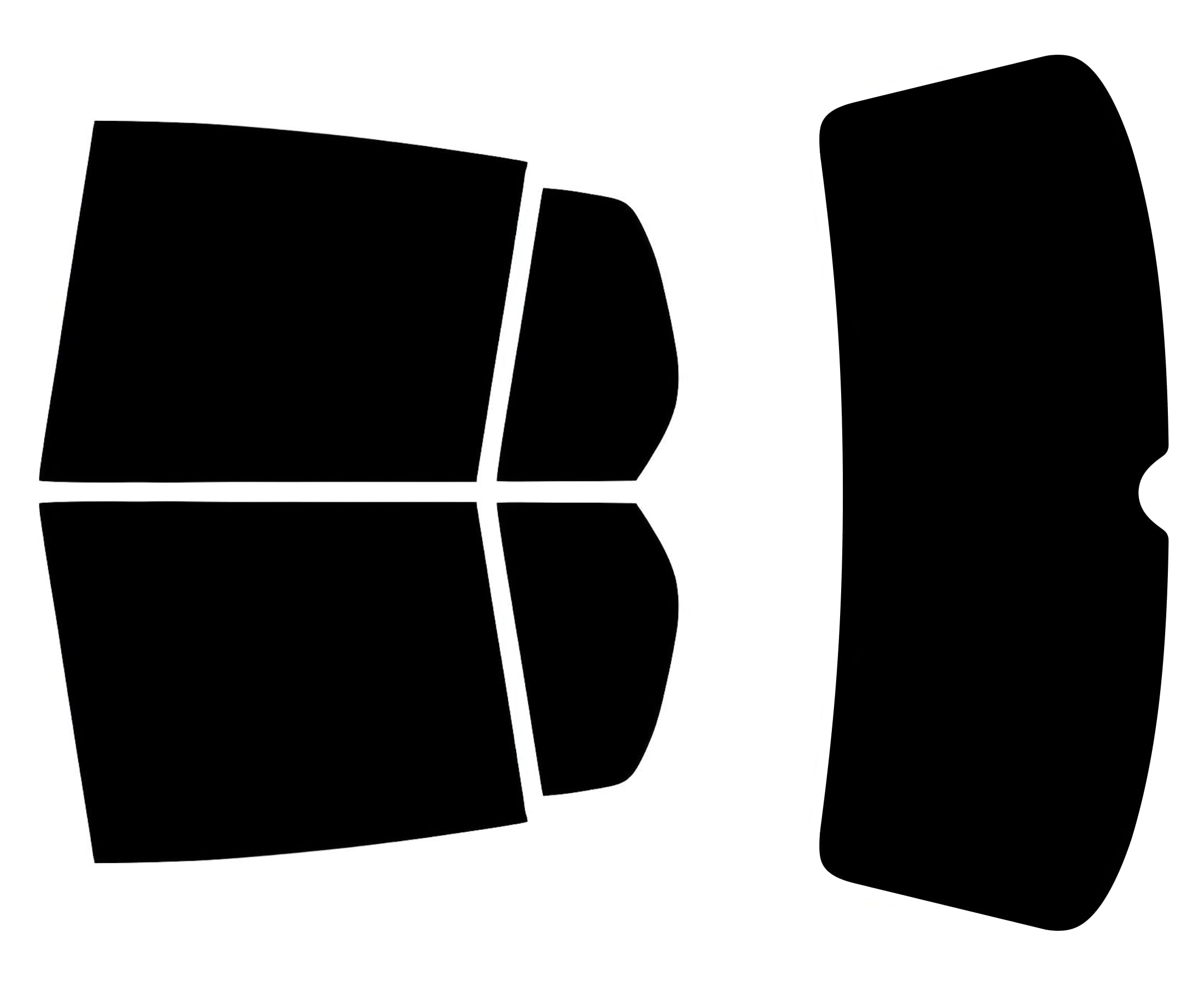 TINTCOM Film Solaire Auto Prédécoupé pour VW Golf V 5 Portes 2003-2007 - (20% Noir Fumé Foncé) - Vitres Latérales Arrière & Lunette Arrière - Ajustement sur Mesure, Protection UV