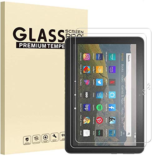 [2 Pack] TDA Amazon Fire HD 8 / Fire HD 8 Plus Glass Screen Protector (2020 Released, 10th Generation) Tempered Glass Film for Amazon Fire HD 8 / Fire HD 8 Plus/Fire HD 8 Kid Tablet [Crystal Clear]