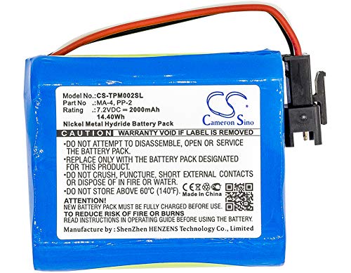 CS-TPM002SL Batteria 2000mAh compatibile con [Tivoli] PAL BT, per [TEAC] R-1, R-2, R-5, R1, R2, R5 sostituisce BP-R1, per BP-R12EU, per BP-R1EU, per BP-R2, per BP-R5, per MA-4, per PP-2